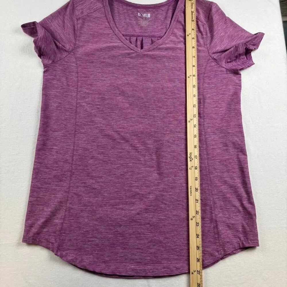 Duluth Trading Women’s Medium Purple Athletic Tee Short Sleeve Workout Shirt - Picture 4 of 5